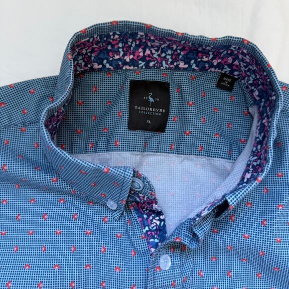 TailorByrd Button Up Shirt, EUC, Blue, Size XL - Picture 2 of 3
